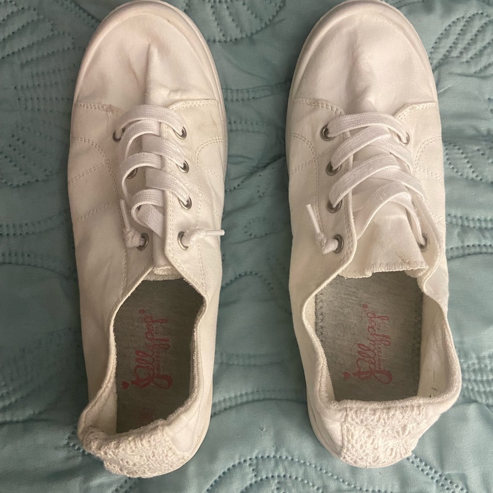 Jelly pop slip on tennis shoes